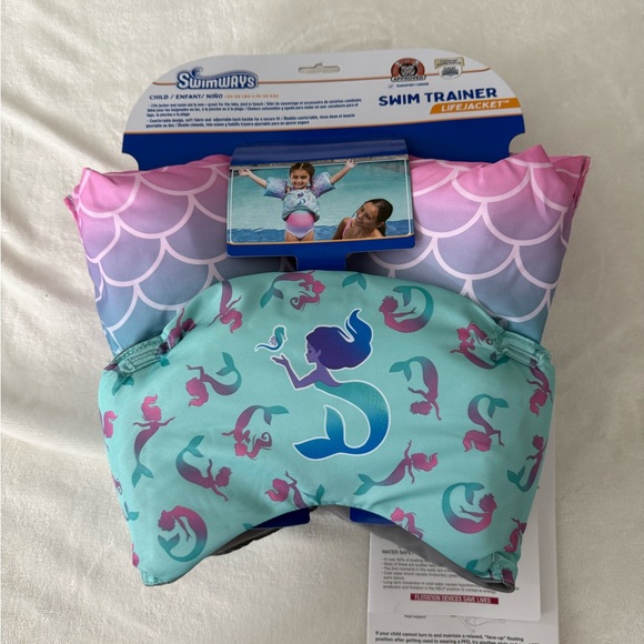 Kids Girl 33-55 LBS Splash Jammer Coast Guard Approved Life Jacket Vest Mermaid - Picture 1 of 2